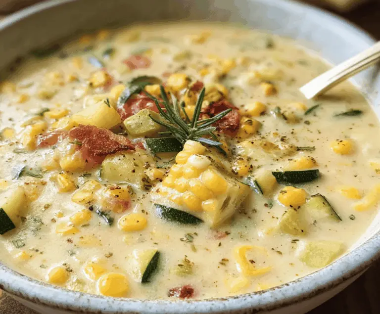 Easy Summer Corn and Zucchini Chowder Recipe