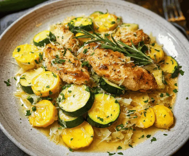 Easy Chicken Breast with Zucchini and Squash Recipe