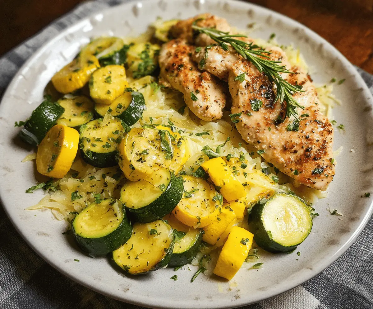 Easy Chicken Breast with Zucchini and Squash Recipe