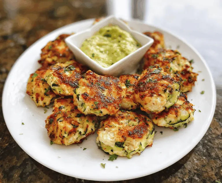 High Protein Chicken Zucchini Bites Recipe