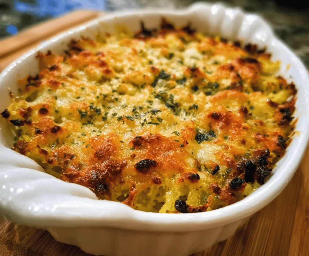 Healthy Spaghetti Squash Au Gratin Recipe