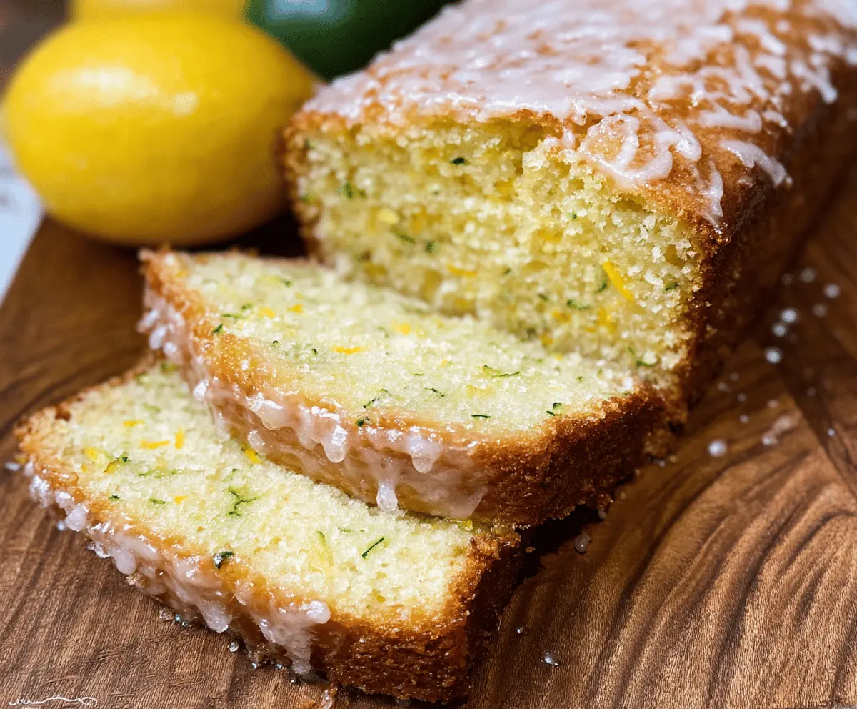 Moist Lemon Zucchini Bread Recipe
