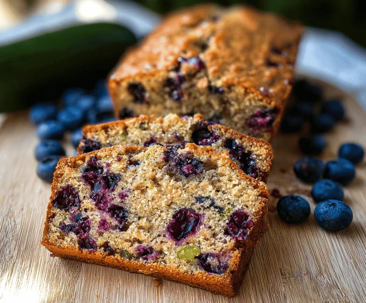 Moist Blueberry Zucchini Bread Recipe