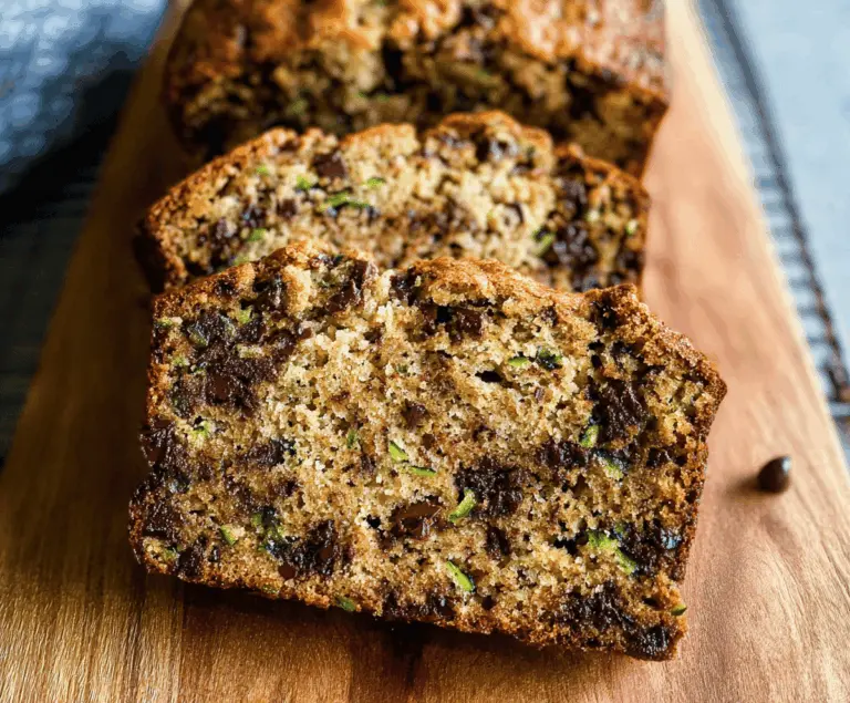 Easy Chocolate Chip Zucchini Bread Recipe