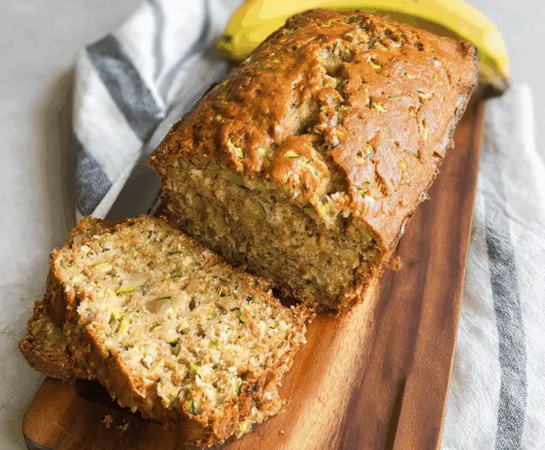 Moist Zucchini Banana Bread Recipe