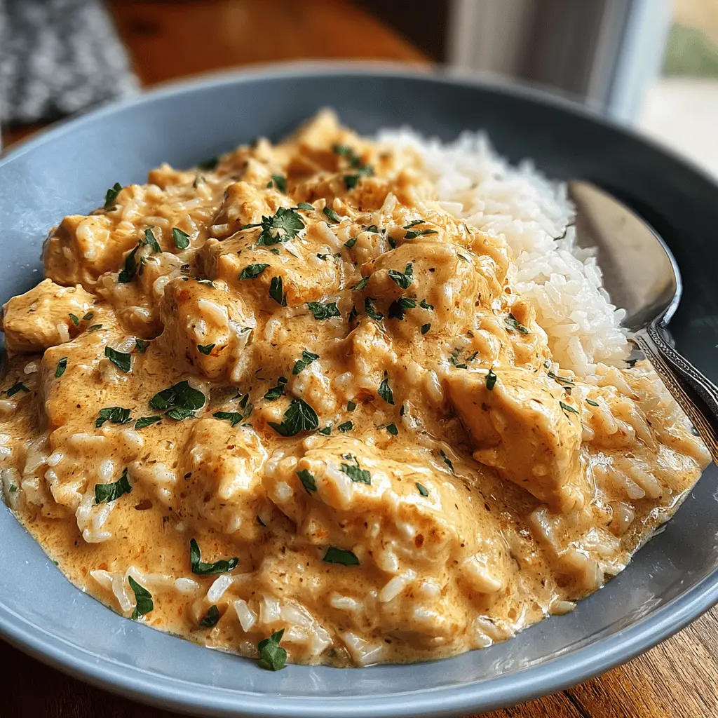 Easy Creamy Chicken and Rice Dinner Recipe
