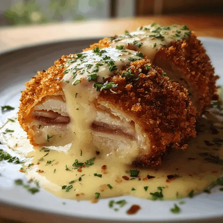 Crispy Creamy Chicken Cordon Bleu with Easy Dijon Sauce