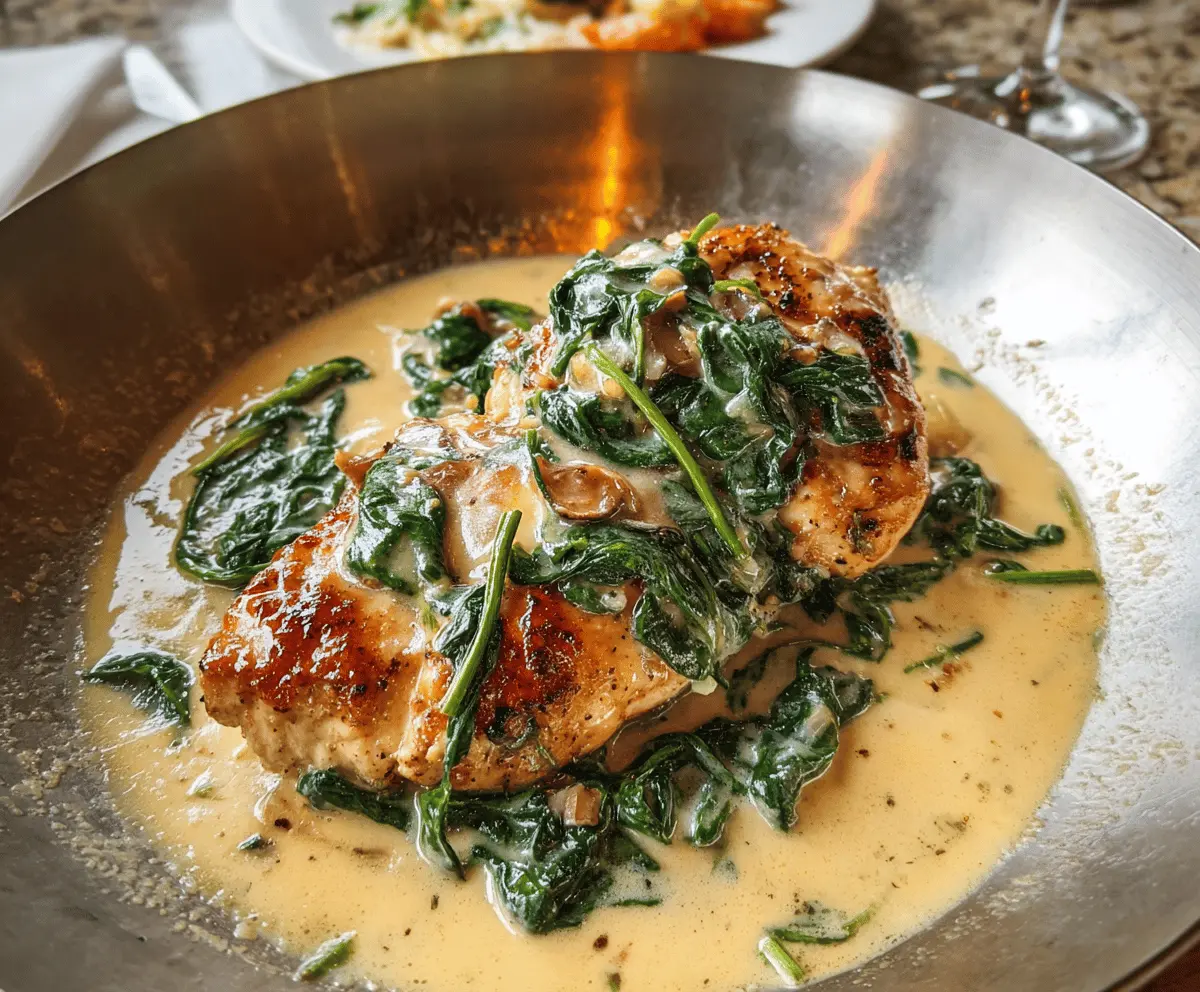 Creamy Chicken Florentine Recipe with Spinach