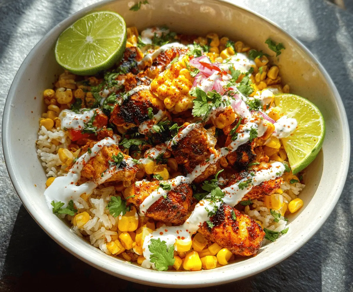 Easy Street Corn Chicken Rice Bowl Recipe