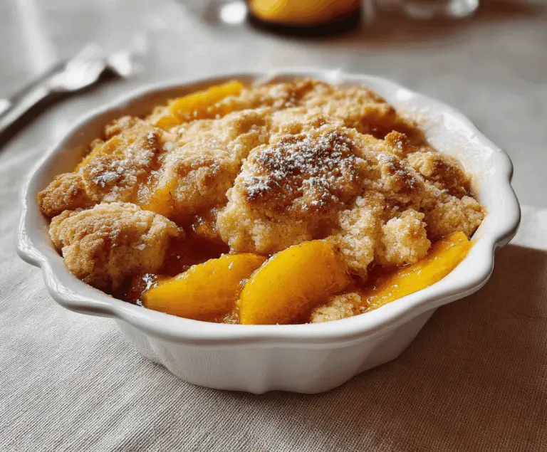 Easy Southern Peach Cobbler Recipe for Beginners