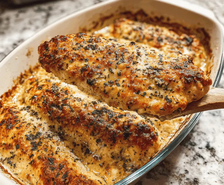 Easy Garlic Parmesan Chicken Bake Recipe