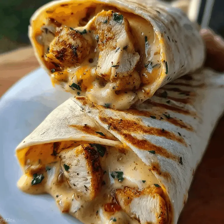Easy Cheesy Garlic Chicken Wraps Recipe