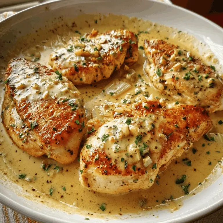 Easy Creamy Garlic Chicken Recipe
