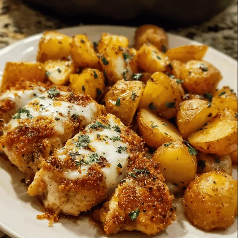 Easy Garlic Parmesan Chicken and Potatoes Recipe