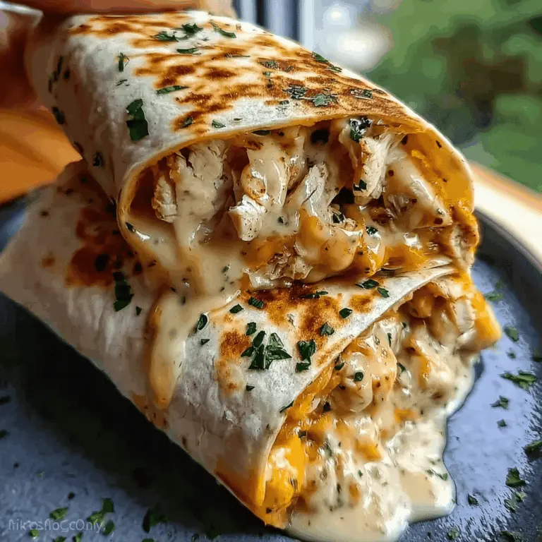 Easy Cheesy Garlic Chicken Wraps Recipe