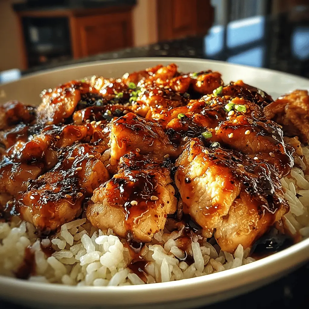 Easy Honey BBQ Chicken and Rice Recipe