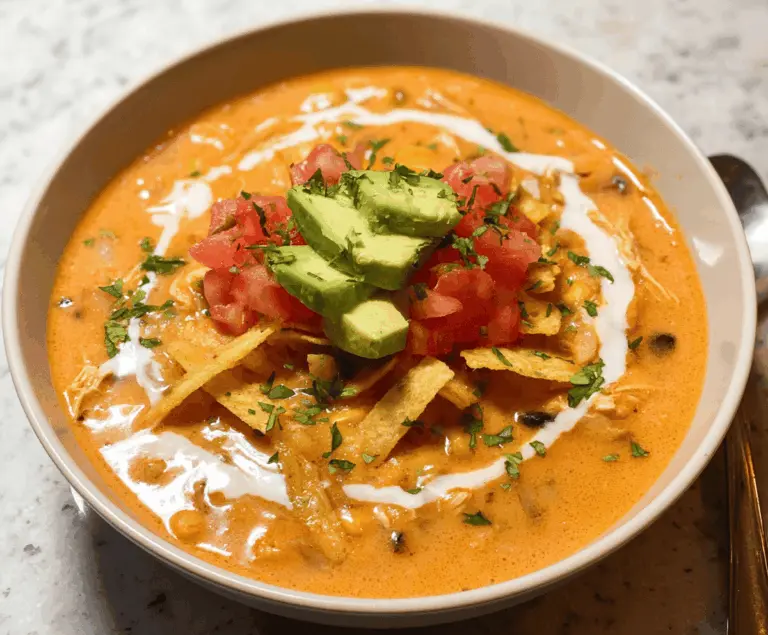 Creamy Chicken Tortilla Soup Recipe