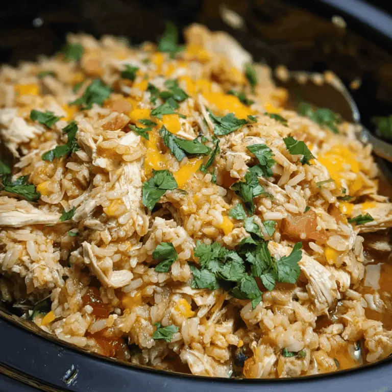 Easy Southwest Crock Pot Chicken and Rice Recipe