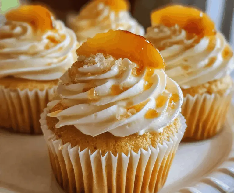 Honey Peach Cream Cheese Cupcakes Recipe