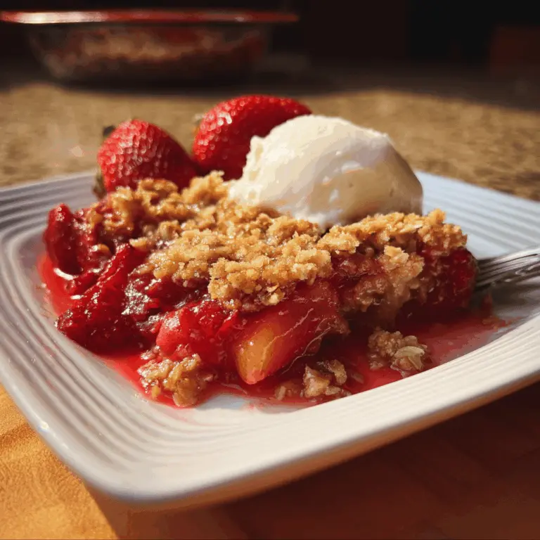 Easy Strawberry Peach Crisp Recipe for Summer