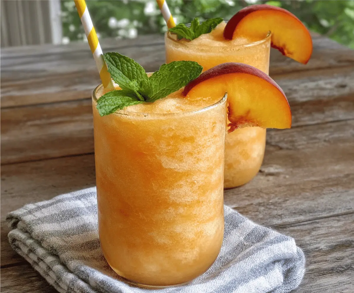Refreshing Peach Lemonade Slush Recipe