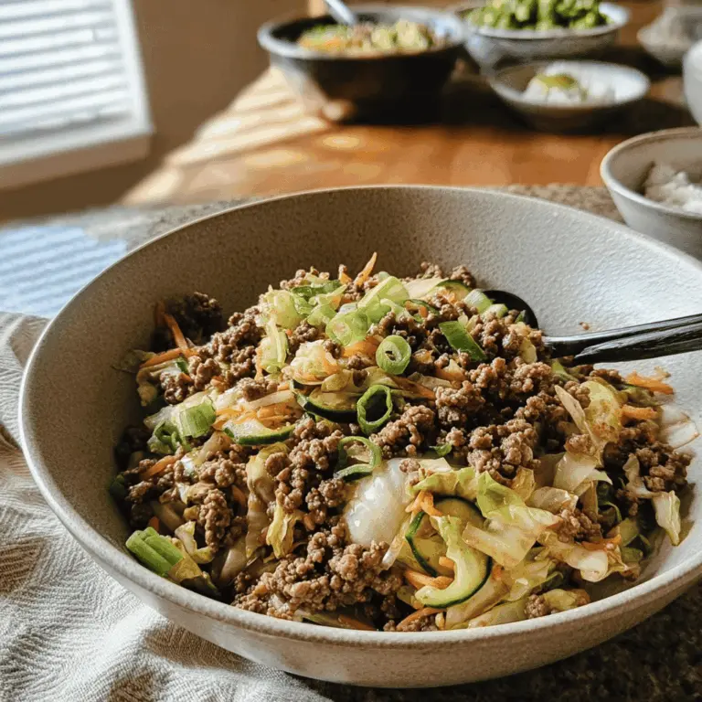 Low-Carb Mongolian Beef and Cabbage Stir-Fry