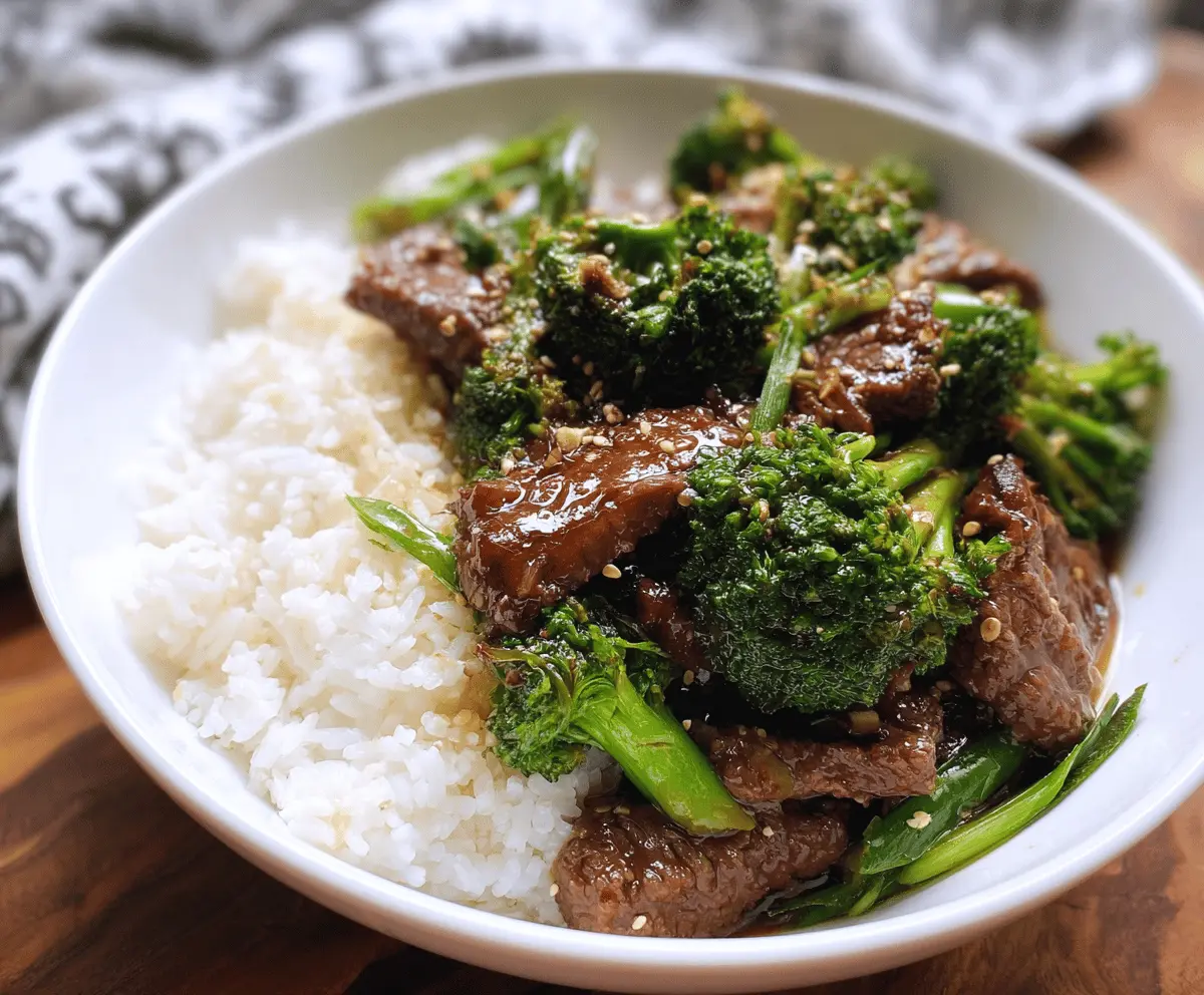 Chinese Beef and Broccoli