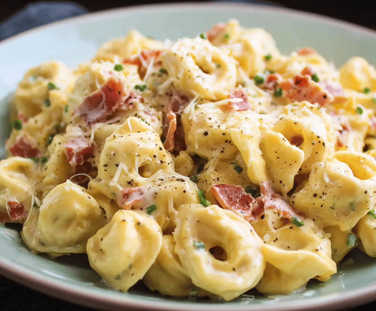 Creamy Tortellini Carbonara