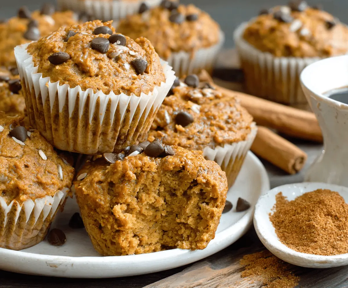 Healthy Flourless Pumpkin Muffins