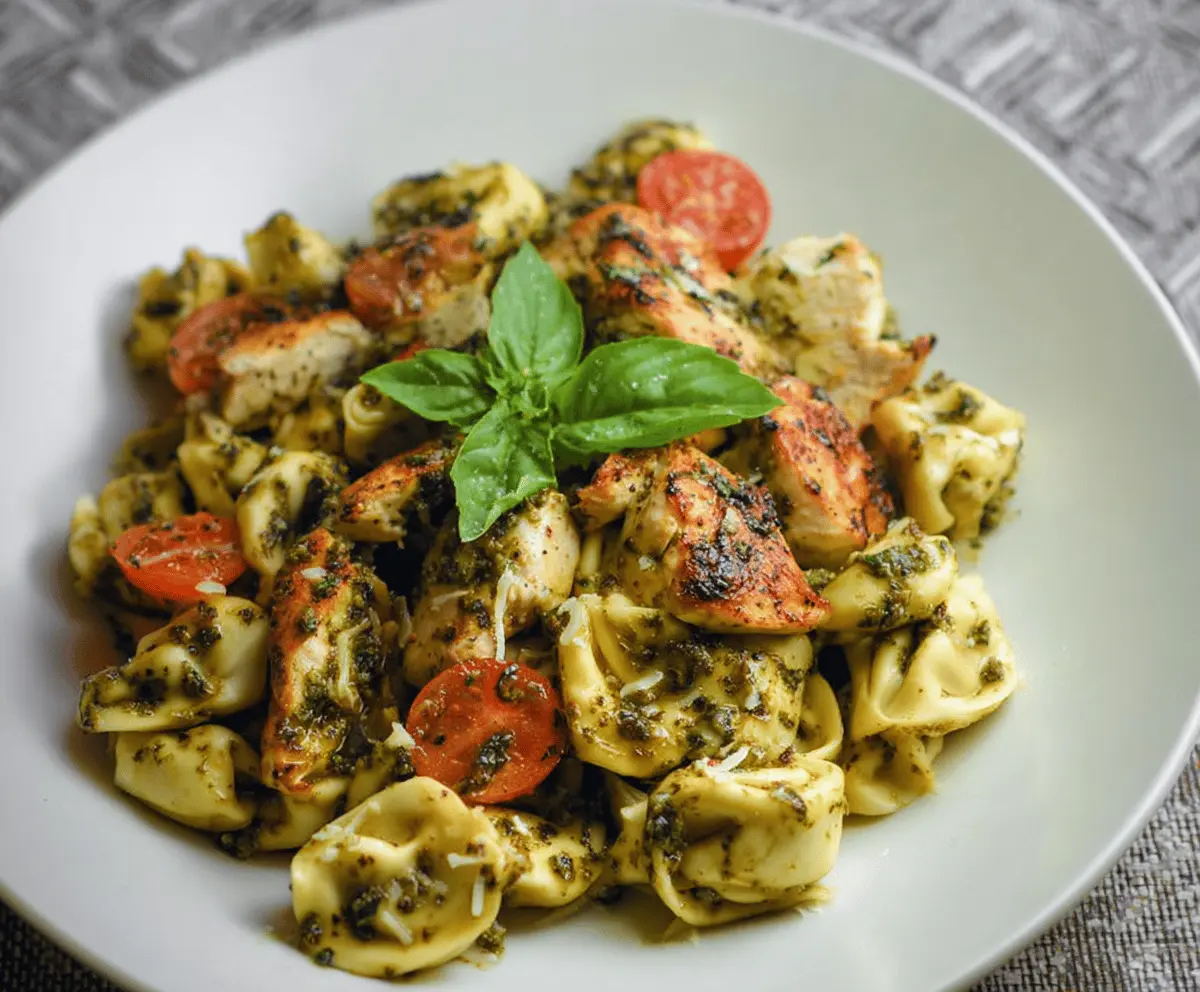 Pesto Chicken Tortellini
