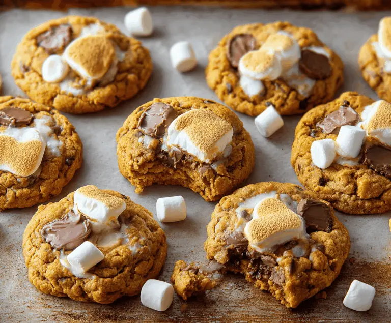 Pumpkin S’mores Cookies