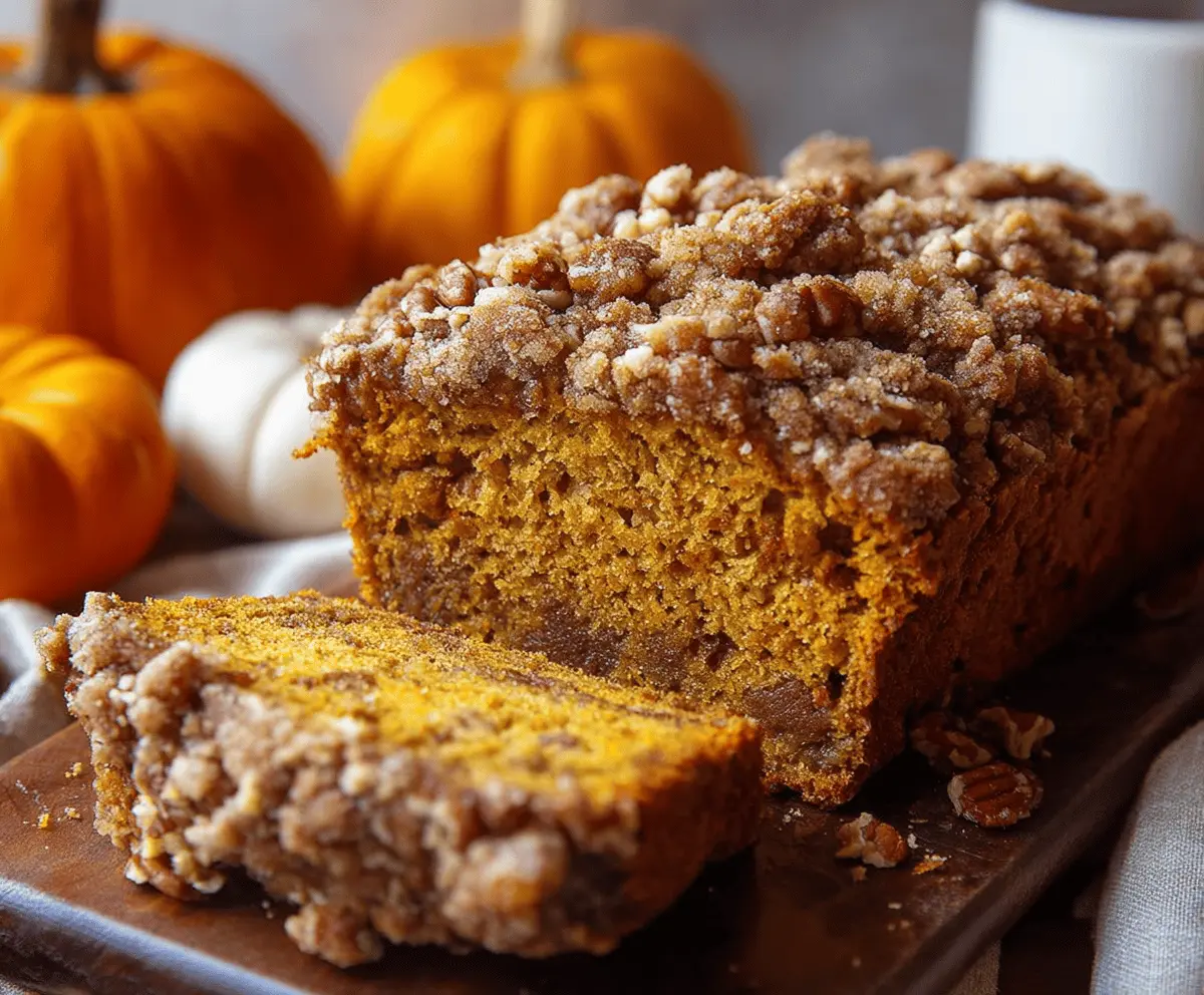Pumpkin Streusel Bread