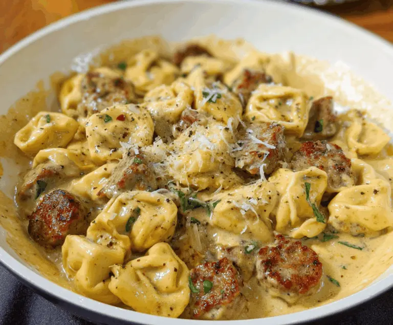 Sausage Tortellini Alfredo