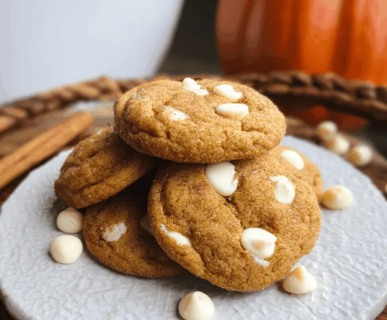 White Chocolate Pumpkin Snickerdoodles