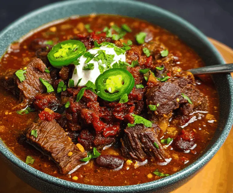 Award Winning Short Rib and Chorizo Chili