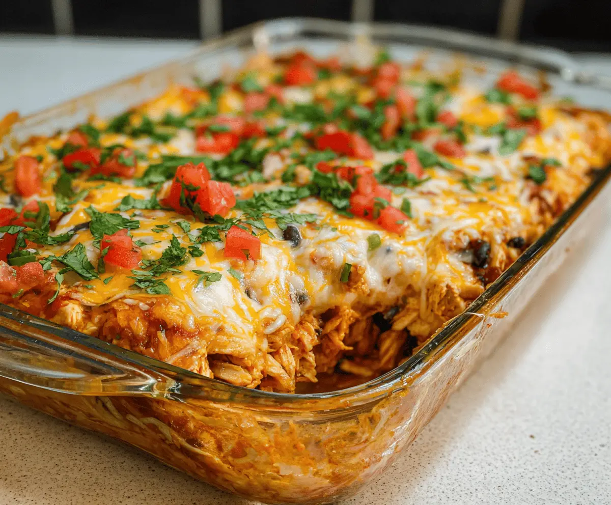 Chicken Burrito Casserole