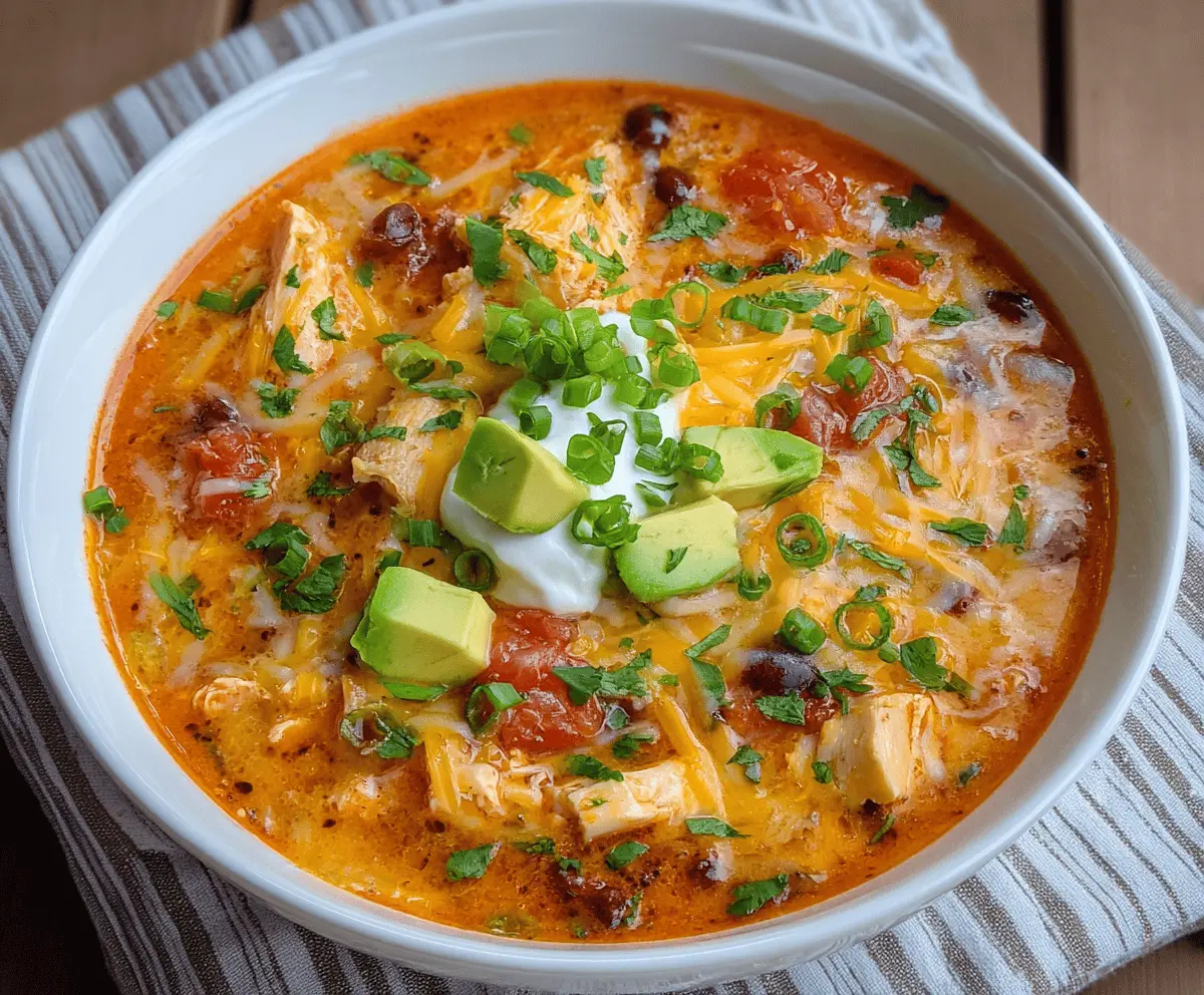 Chicken Enchilada Soup Dish