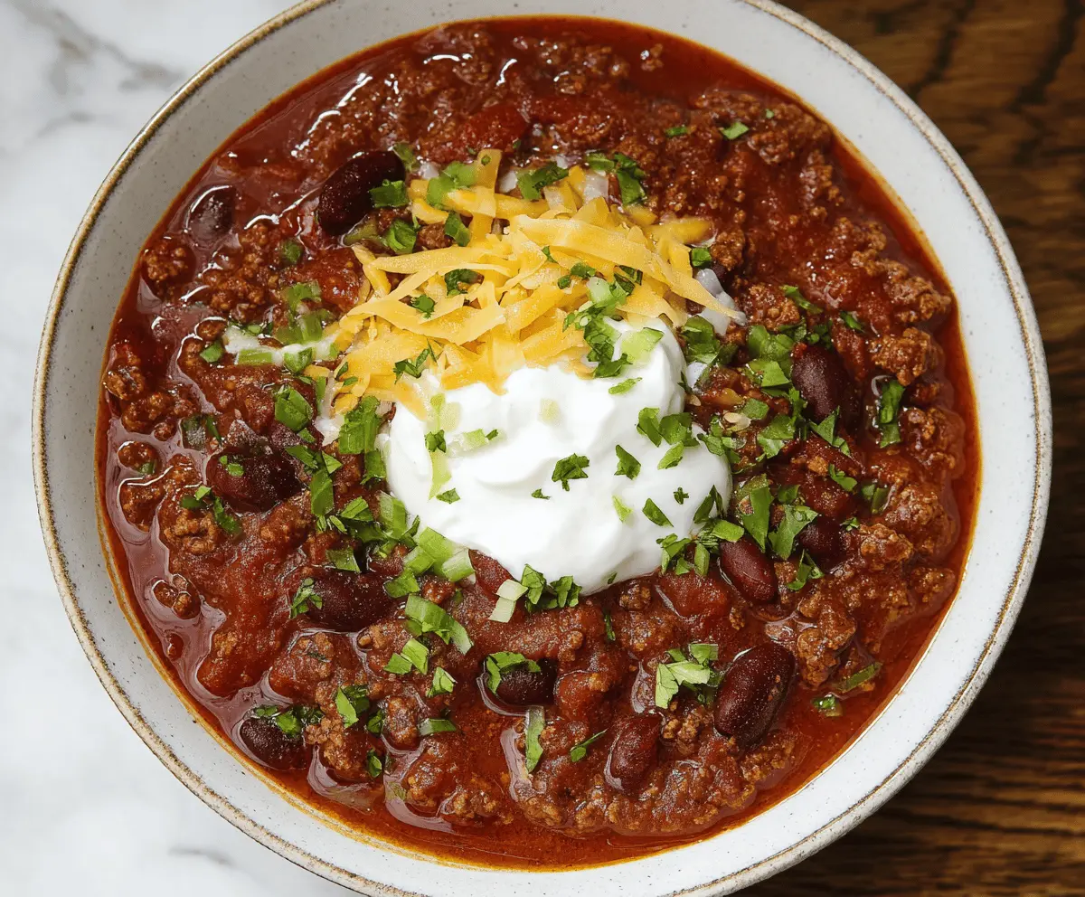 Classic Beef Chili Recipe