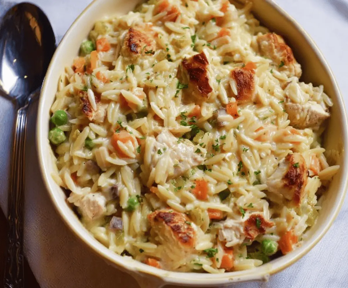 Cozy Chicken Pot Pie Orzo Recipe: Comfort in Every Bite
