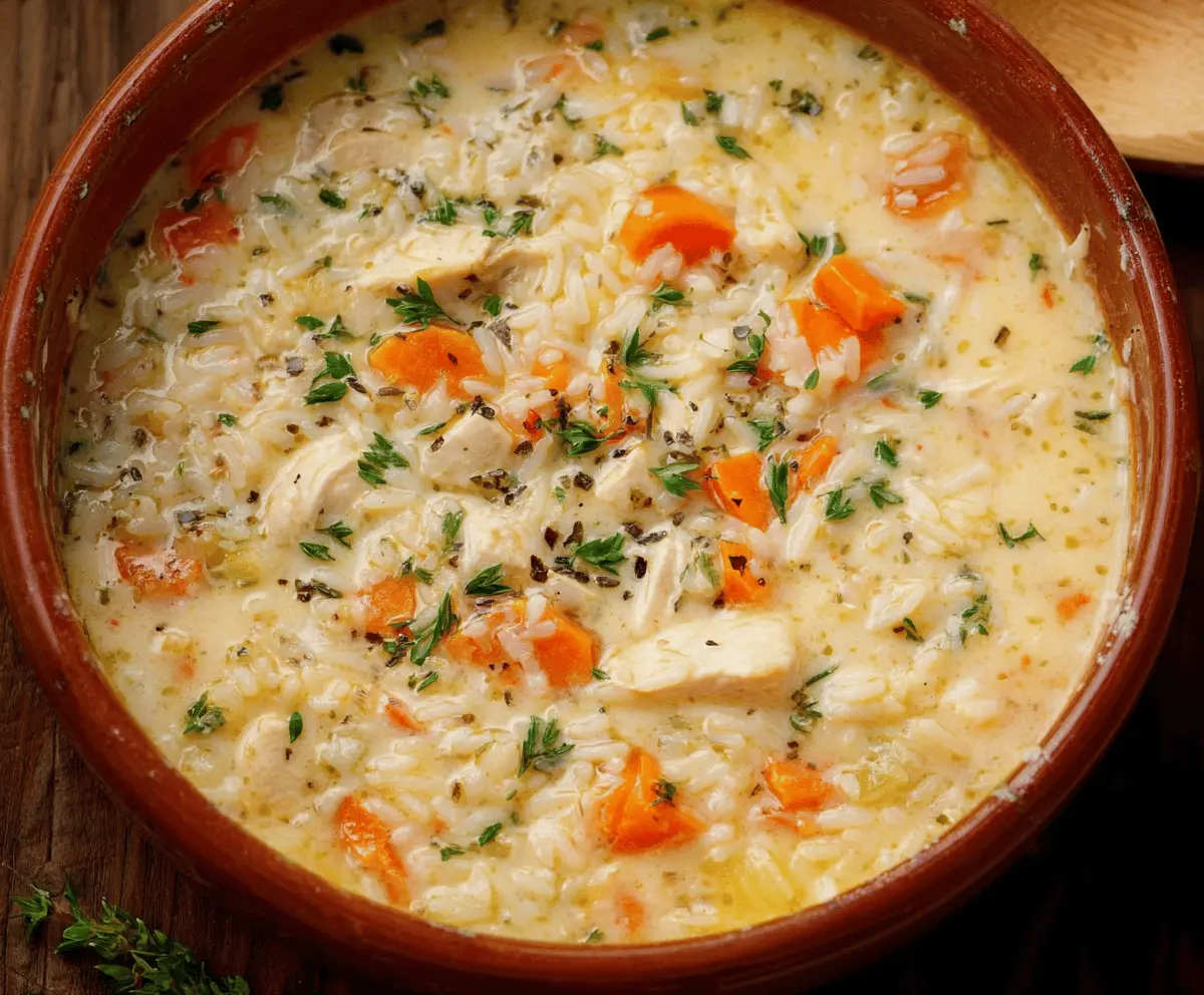 Creamy Chicken and Rice Soup
