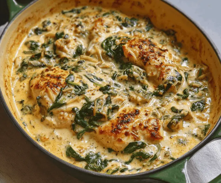 Creamy Chicken and Spinach Casserole