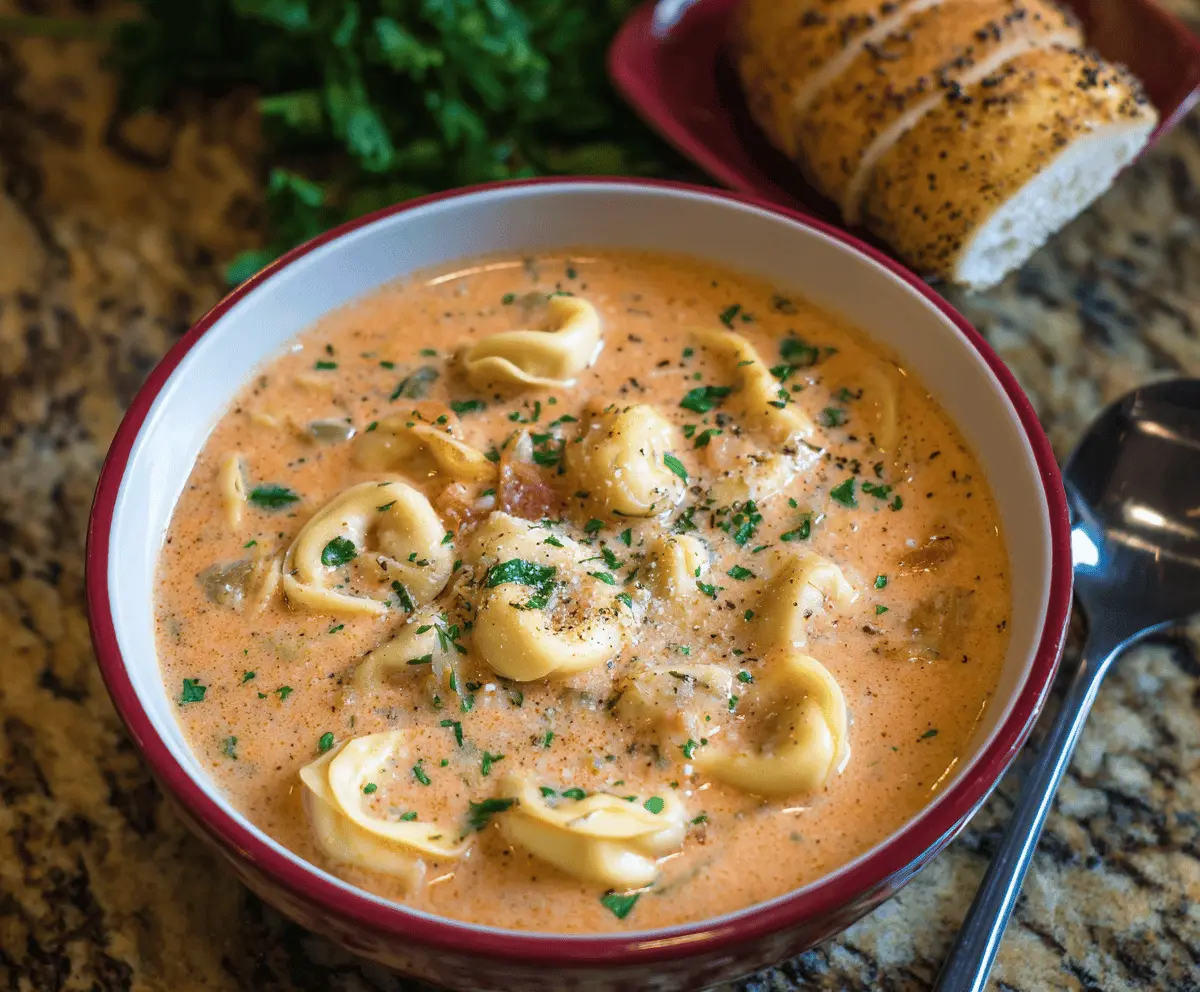 Creamy Tortellini Soup