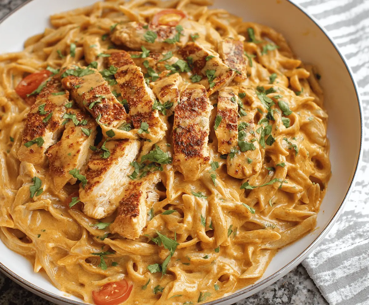 Easy Crock Pot Creamy Cajun Chicken Pasta Recipe
