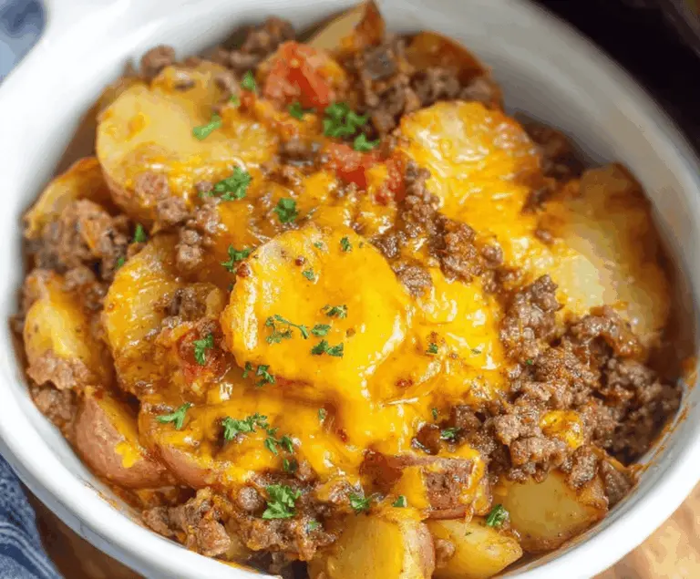 Crockpot Hamburger Potato Casserole