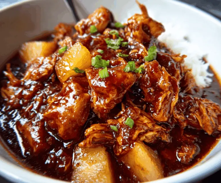 Crockpot Pineapple BBQ Chicken