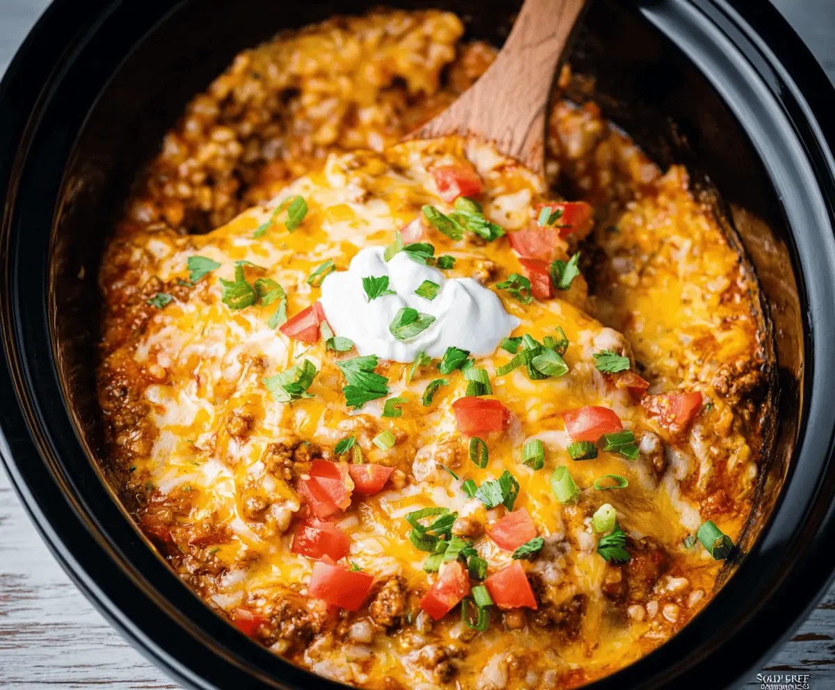 Crockpot Taco Casserole