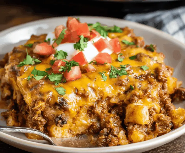 Crockpot Taco Casserole