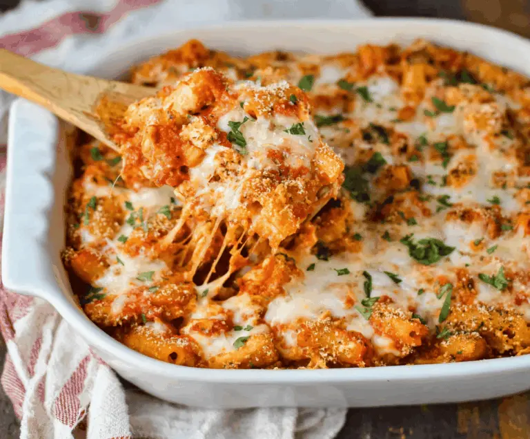 Dump-and-Bake Chicken Parmesan Casserole