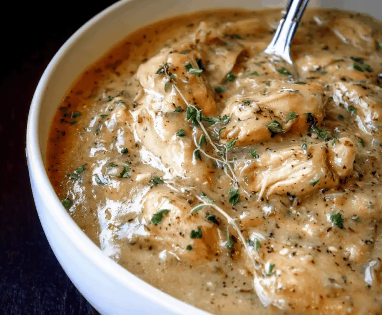 Easy Crockpot Chicken and Gravy