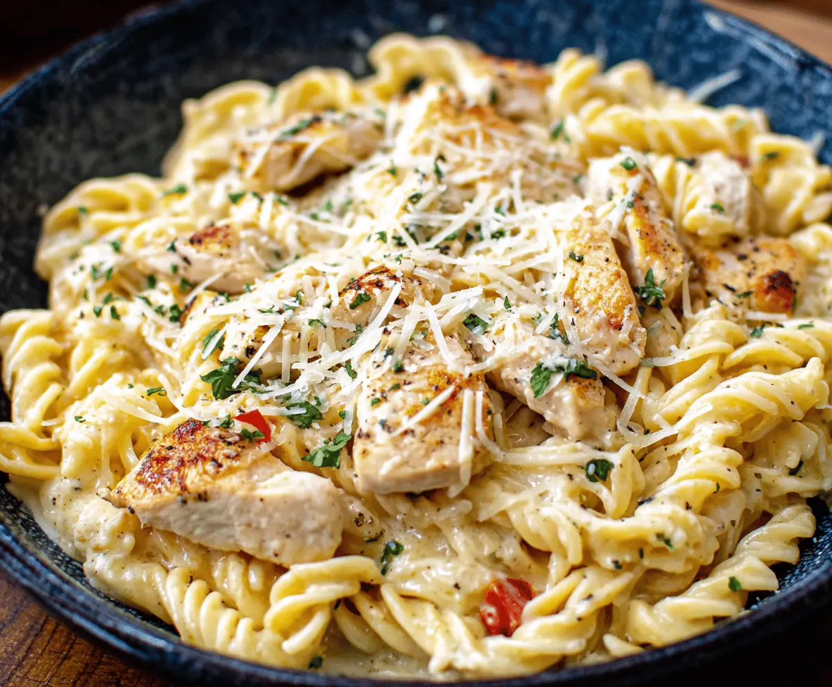 Easy Parmesan Chicken Pasta